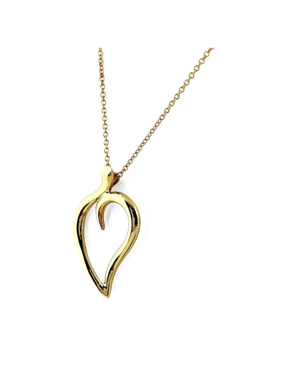 Tiffany & Co Leaf Yellow Gold Pendant